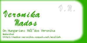 veronika mados business card